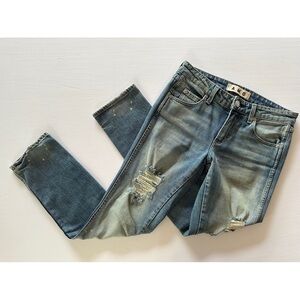 AMO Kate Slim Ankle Jeans in Spin the Bottle Size 25